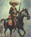 Zapata riding a horse